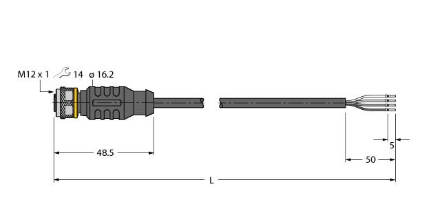 TURCK BANNER SRL - TUK6626164 RKC4.4T-P7X2-5/TEL