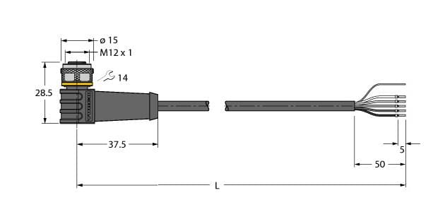 TURCK BANNER SRL - TUK6626365 WKS4.5T-5/TEL