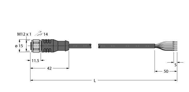 TURCK BANNER SRL - TUK6626814 RKCV4.5T-10/TXL