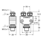 TURCK BANNER SRL - TUKU7016-1 VB 40.5-CS19