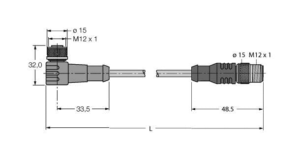 TURCK BANNER SRL - TUK6638425 WK4.5T-25-RS4.5T/S2500