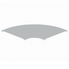 UNEX APARELLAJE ELEC - UNY66511 66 COPERCHIO CURVA PIANA 90° GRIG 500 U2