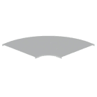 UNEX APARELLAJE ELEC - UNY66611 66 COPERCHIO CURVA PIANA 90 GRIG 600 U2