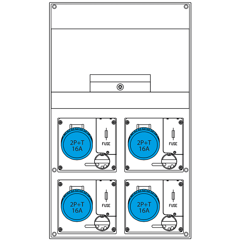 SCAME PARRE SPA - SCA670.6546-708 QUADRO DISTRIBUZIONE DOMINO 550 IP66