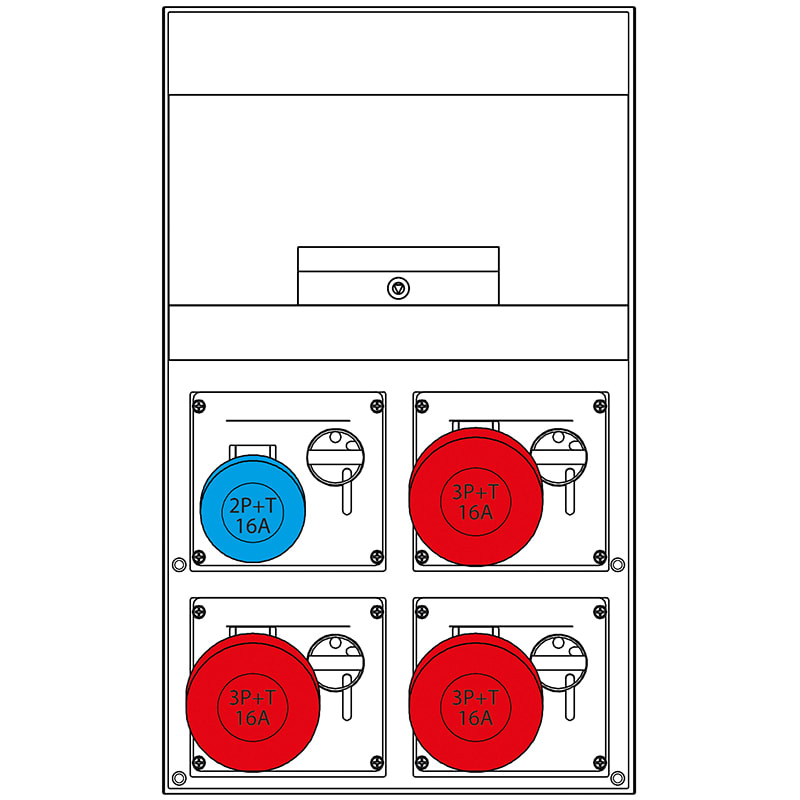 SCAME PARRE SPA - SCA671.6040-07 QUADRO DISTRIBUZIONE DOMINO 550 IP44