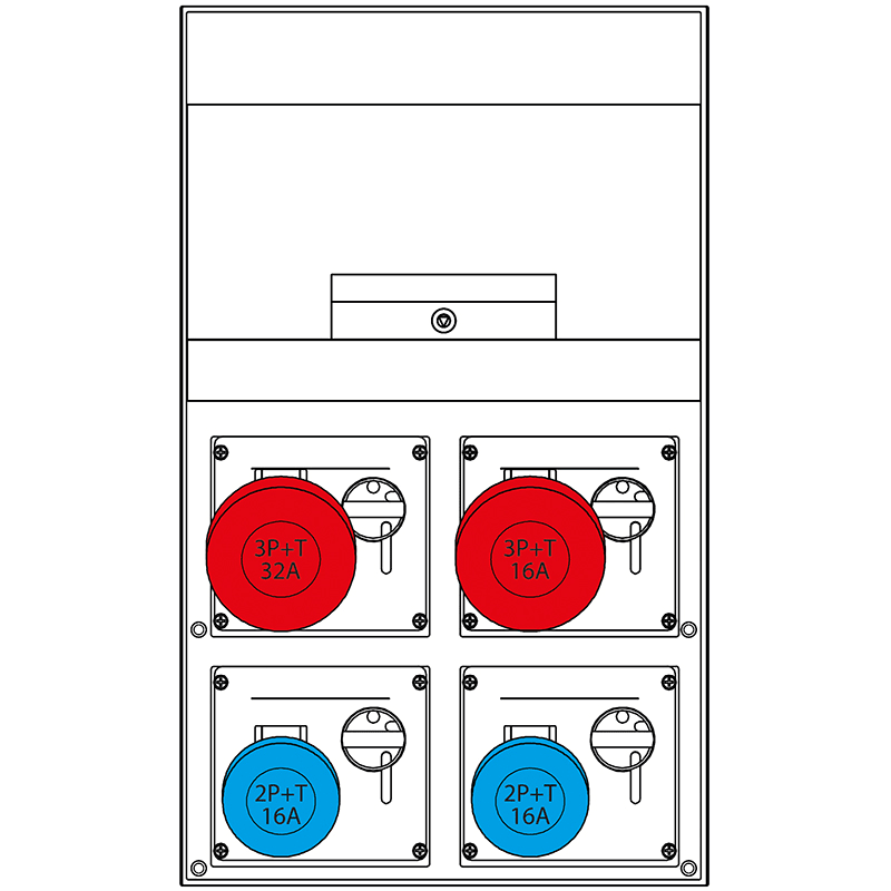 SCAME PARRE SPA - SCA671.6040-317 QUADRO DISTRIBUZIONE DOMINO 550 IP44