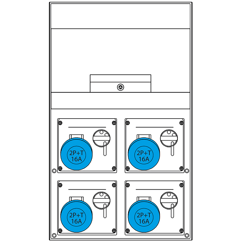 SCAME PARRE SPA - SCA671.6040-95 QUADRO DISTRIBUZIONE DOMINO 550 IP44