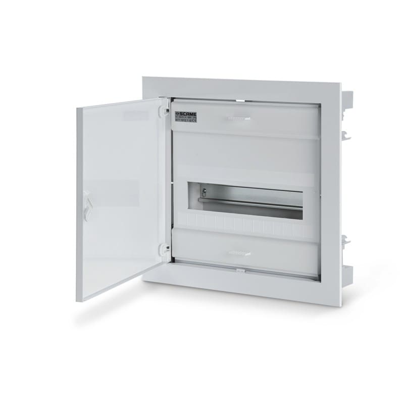 SCAME PARRE SPA - SCA677.1012.1 CENTRALINO FILO MURO 1FILA 12DIN 1MORS.