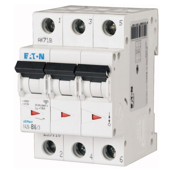 EATON - EAO177405 FAZ6-C8/3 INT. MT 6KA 3P C 8A