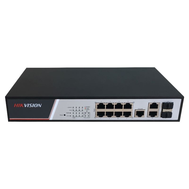 HIKVISION ITALY SRL - HIK301801045 DS-3E2310P SWITCH 10/100 FULL MAN 8 POE