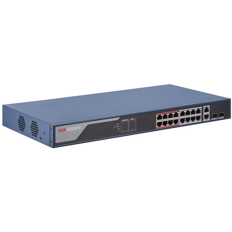 HIKVISION ITALY SRL - HIK301801789 DS-3E1318P-EI SWITCH SMART MANA 16 POE