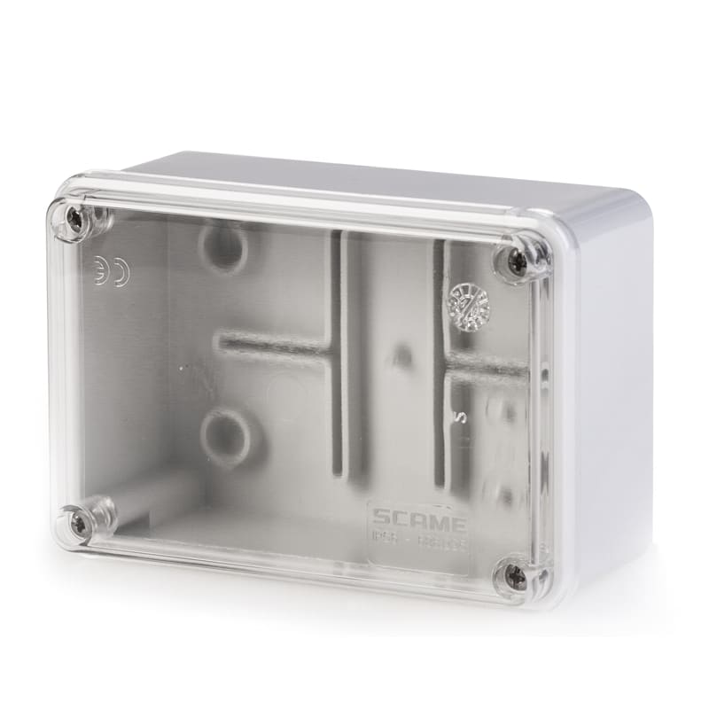 SCAME PARRE SPA - SCA686.225 SCATOLA DER.120X 80 S/PAS IP56 TRASPAR.