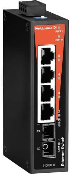 WEIDMULLER - WEI1240890000 IE-SW-BL05-4TX-1SC