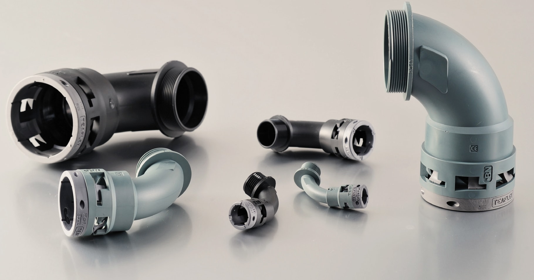 TEAFLEX - TEA6BBN48P48 CURVA 90?IP66 BN48 PG48 NERO