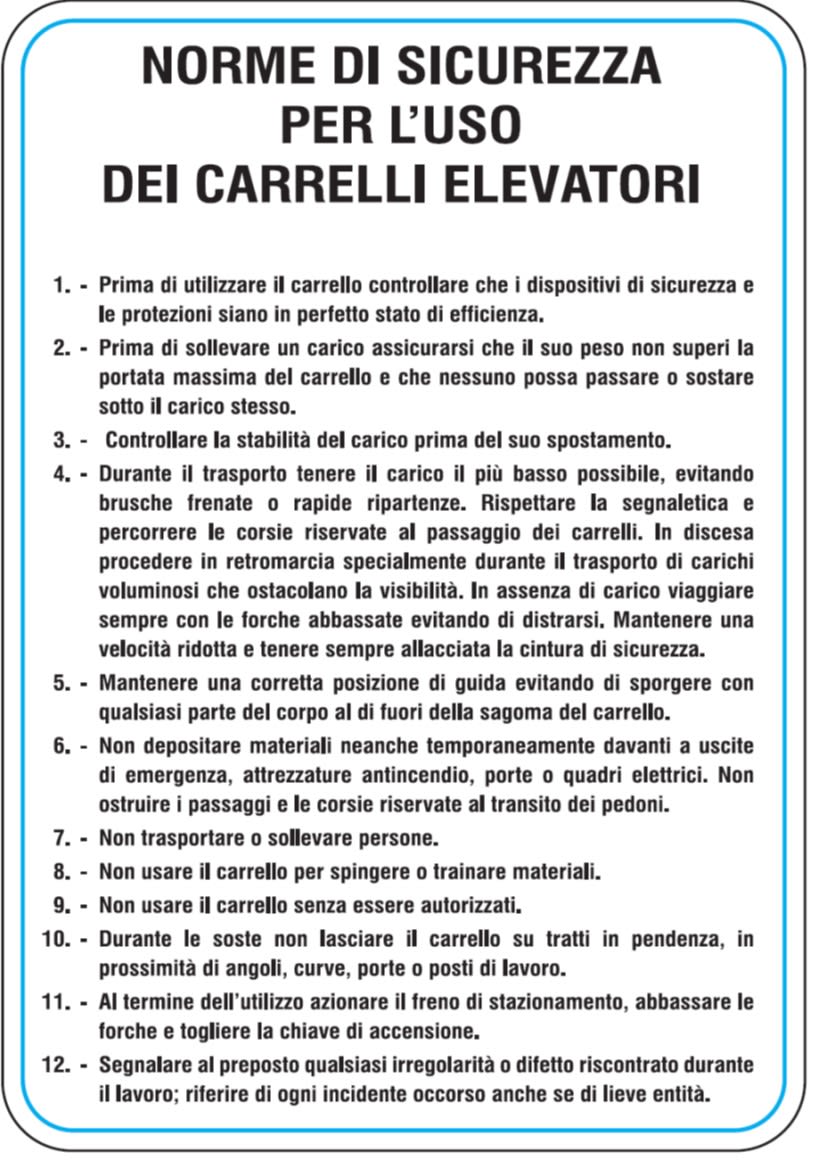 OCMEI SRL - OCM6CR1114-B CART.330X470MM NOR.SIC.USO CAR.ELEV