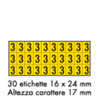 OCMEI SRL - OCM6CR2600-3-GN FOGLIO LETT.-NUM. MM 175X80 (CF.10)