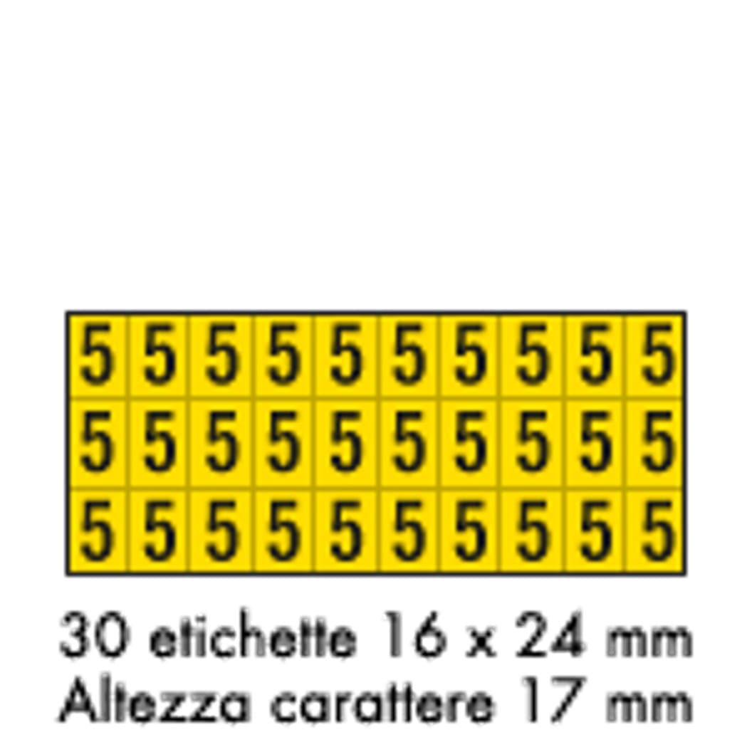 OCMEI SRL - OCM6CR2600-5-GN FOGLIO LETT.-NUM. MM 175X80 (CF.10)