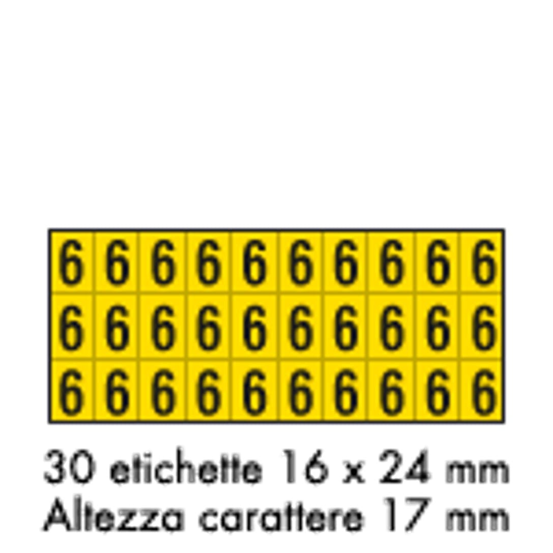 OCMEI SRL - OCM6CR2600-6-GN FOGLIO LETT.-NUM. MM 175X80 (CF.10)