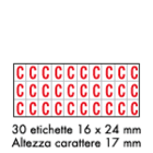 OCMEI SRL - OCM6CR2600-C-BR FOGLIO LETT.-NUM. MM 175X80 (CF.10)