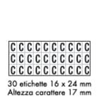 OCMEI SRL - OCM6CR2600-C-TN FOGLIO LETT.-NUM. MM 175X80 (CF.10)
