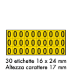 OCMEI SRL - OCM6CR2600-O-GN FOGLIO LETT.-NUM. MM 175X80 (CF.10)