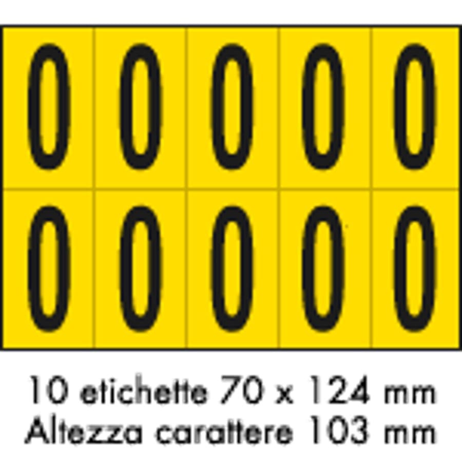OCMEI SRL - OCM6CR2601-0-GN FOGLIO LETT.-NUM. 350X250MM CF.10