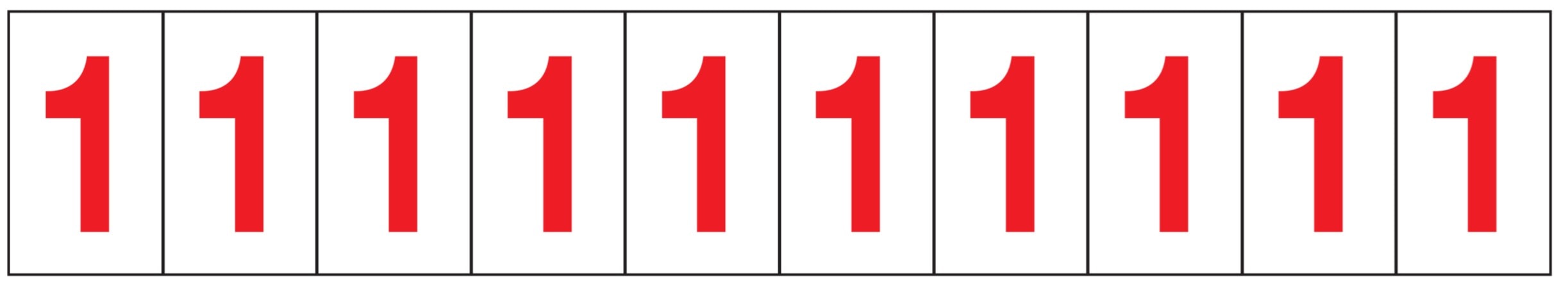 OCMEI SRL - OCM6CR2602-1-BR FOGLIO LETT.-NUM. 350X60MM CF.10