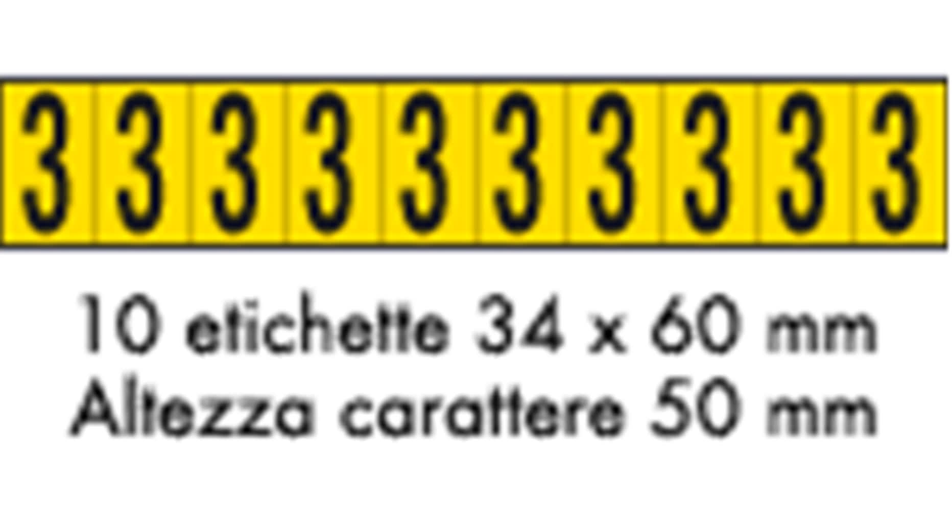 OCMEI SRL - OCM6CR2602-3-GN FOGLIO LETT.-NUM. 350X60MM CF.10
