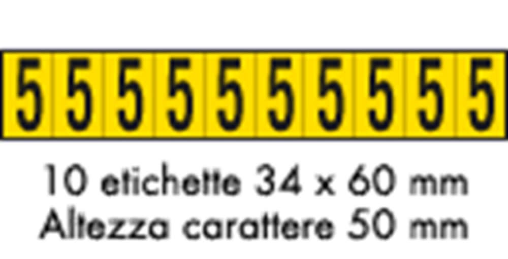 OCMEI SRL - OCM6CR2602-5-GN FOGLIO LETT.-NUM. 350X60MM CF.10