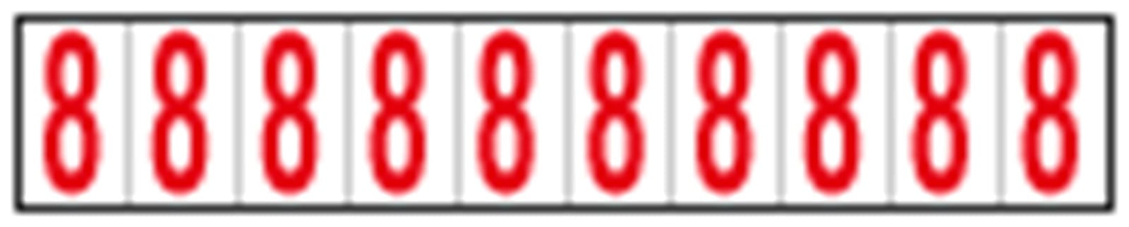 OCMEI SRL - OCM6CR2602-8-BR FOGLIO LETT.-NUM. 350X60MM CF.10