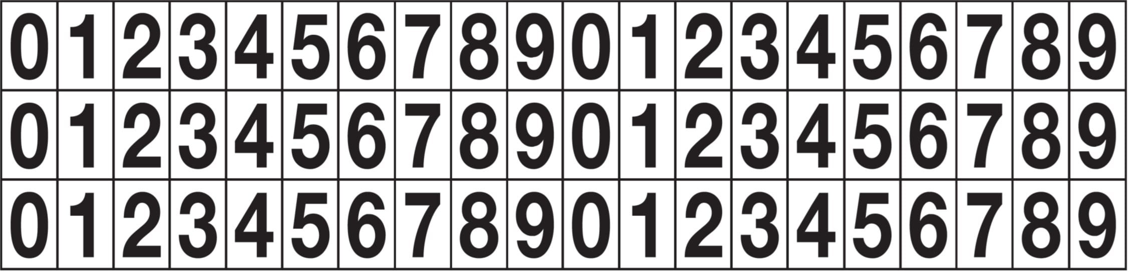 OCMEI SRL - OCM6CR2603-09-TN FOGLIO LETT-NUM. 210X50MM (CF.10)