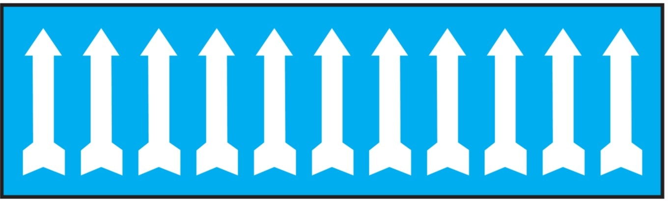 OCMEI SRL - OCM6CR2650-BB FOGLIO FRECCE MM 125X40 (CF.10PZ)