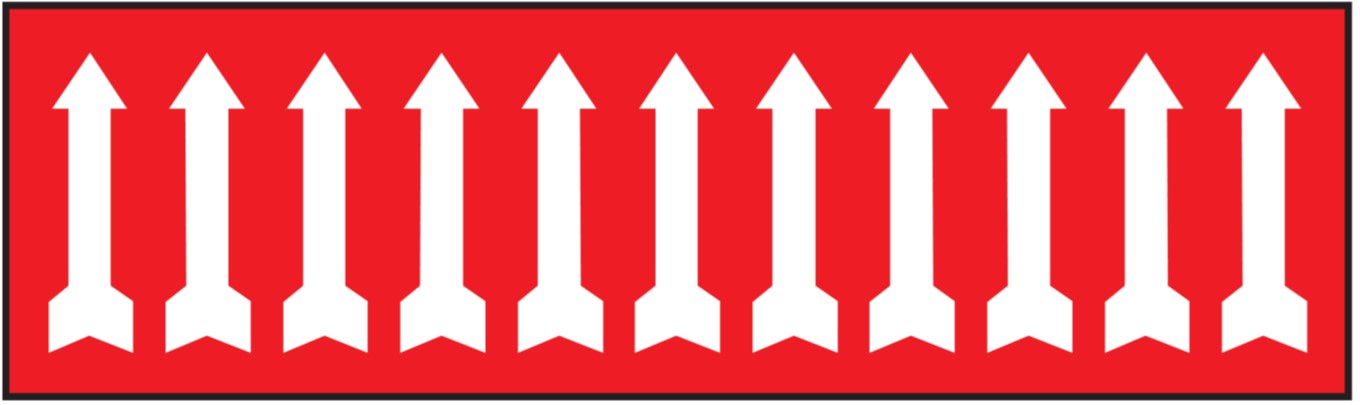 OCMEI SRL - OCM6CR2650-BR FOGLIO FRECCE MM 125X40 (CF.10PZ)