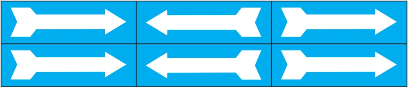 OCMEI SRL - OCM6CR2651-BB FOGLIO FRECCE MM 330X70 (CF.10PZ)