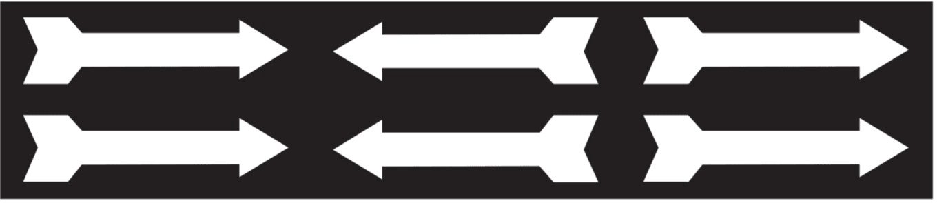 OCMEI SRL - OCM6CR2651-BN FOGLIO FRECCE MM 330X70 (CF.10PZ)