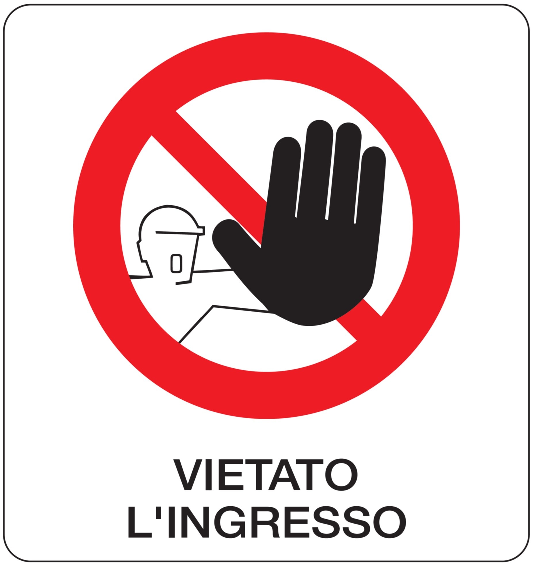 OCMEI SRL - OCM6CR562-B CART.DIVIETO F.TO MM 330X350