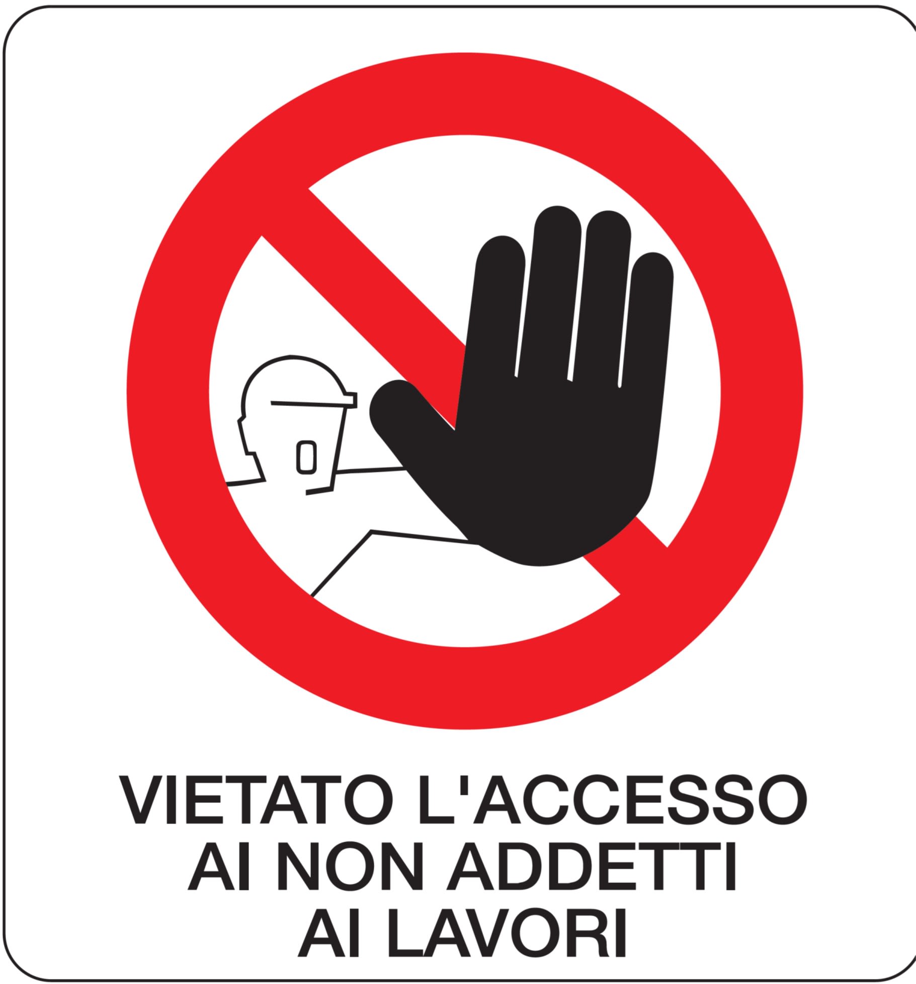 OCMEI SRL - OCM6CR566-B CART.DIVIETO F.TO MM 330X350