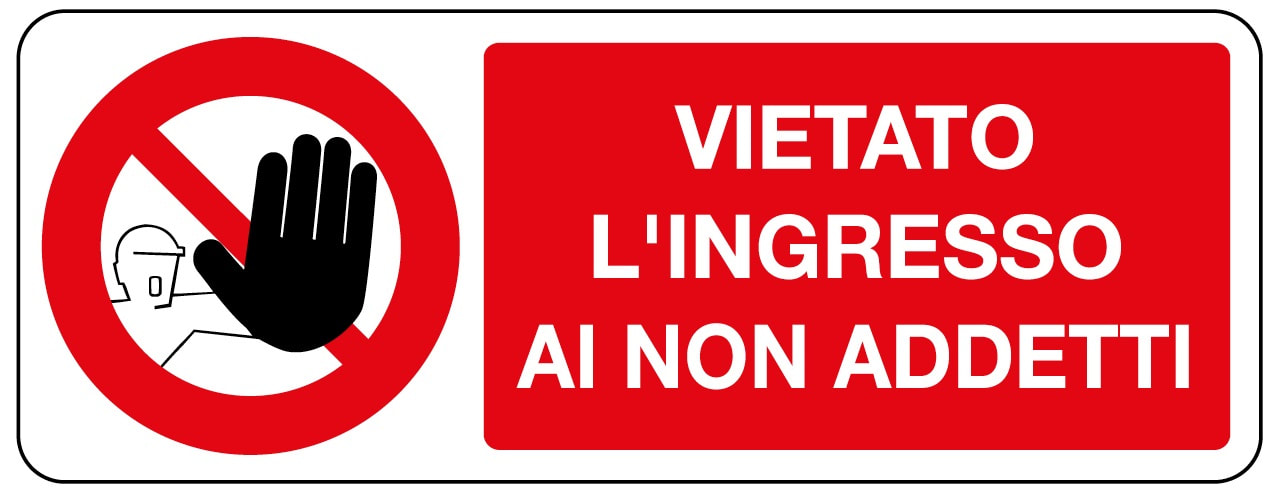 OCMEI SRL - OCM6CR713-AD ADES.DIVIETO MM 330X125 (CF.10PZ)