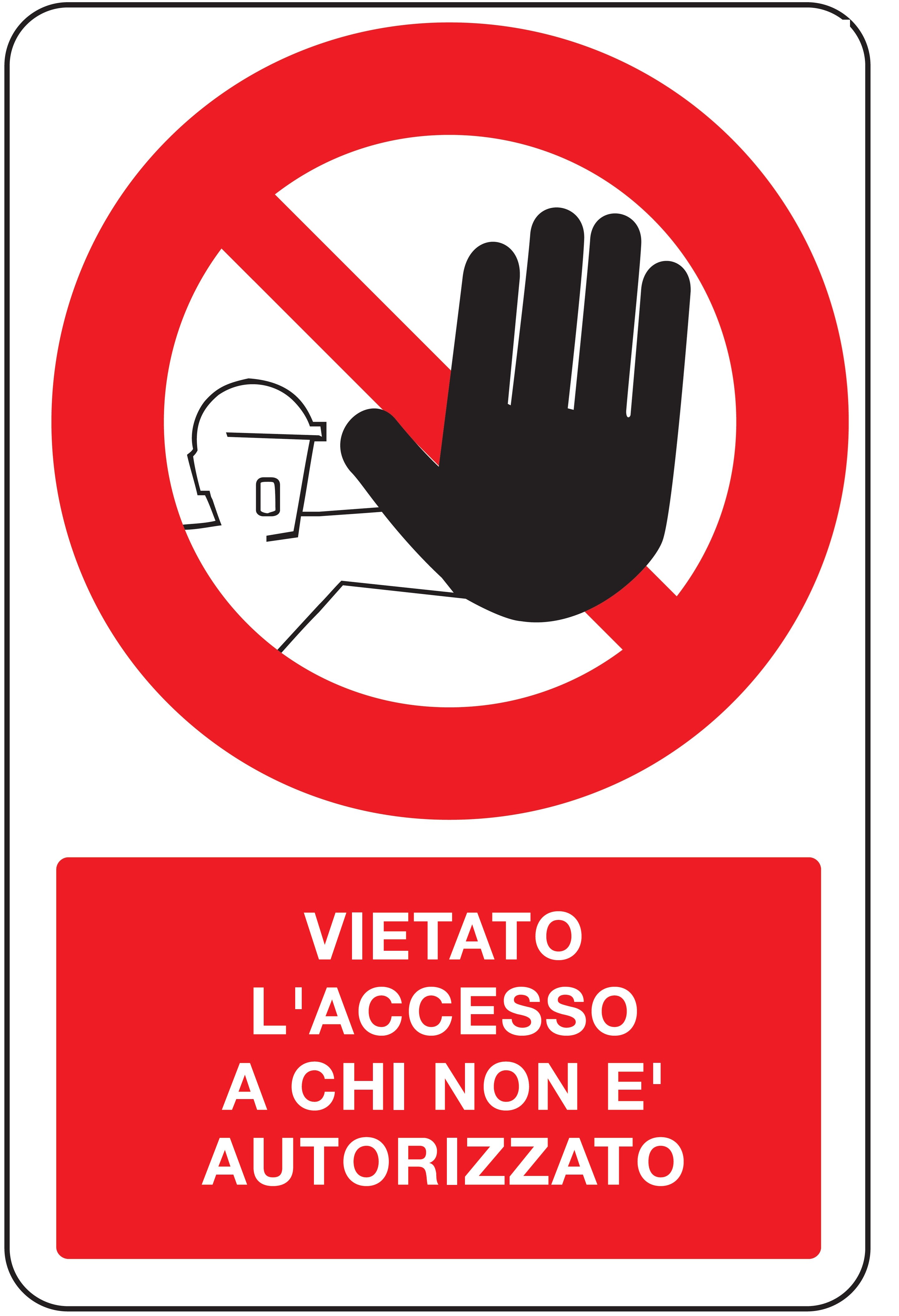 OCMEI SRL - OCM6CR718-B CART.DIVIETO F.TO MM 330X500