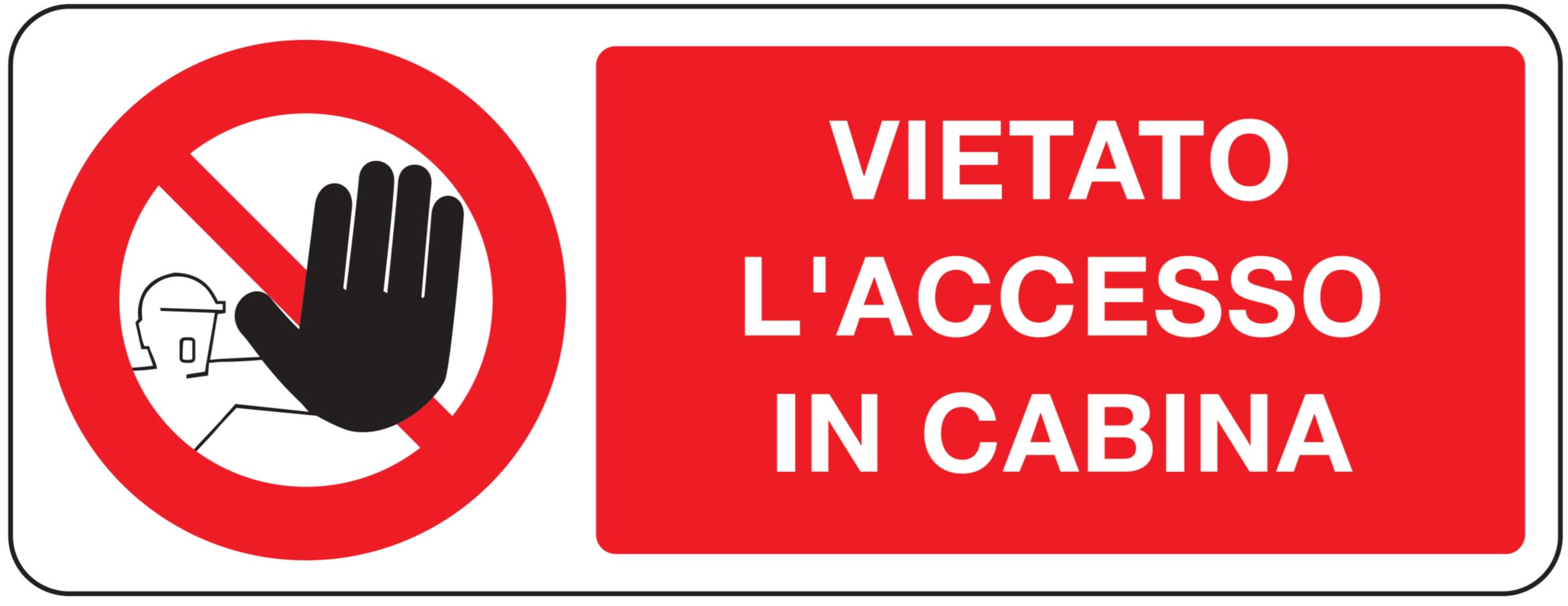 OCMEI SRL - OCM6CR727-A CART.DIVIETO F.TO MM 330X125