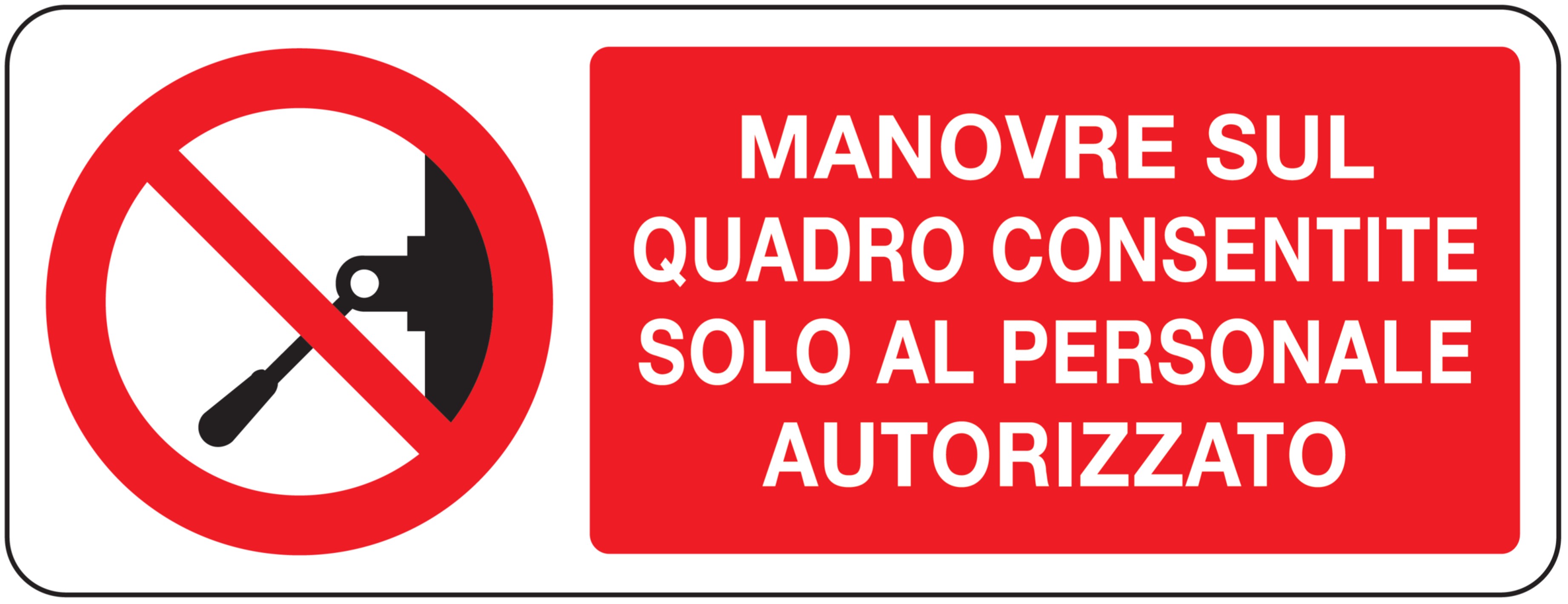 OCMEI SRL - OCM6CR753-A CART.DIVIETO F.TO MM 330X125