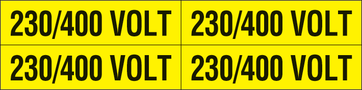 OCMEI SRL - OCM6ET2343 CF.10F ETICH. TENS. 230/400V 120X30 (4 X