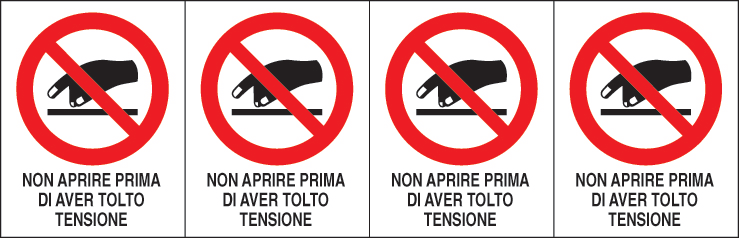 OCMEI SRL - OCM6ET2381 CF.10F ETICH. NON APRIRE 62X80 (4XF)