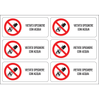 OCMEI SRL - OCM6ET2505 CF.10F ETICH.VIETATO SPEGNERE ACQUA (6XF