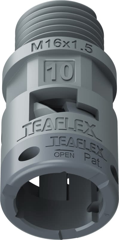 TEAFLEX - TEA6GSM10M16 RACC.GRIGIO IP66 SM10 M16X1,5