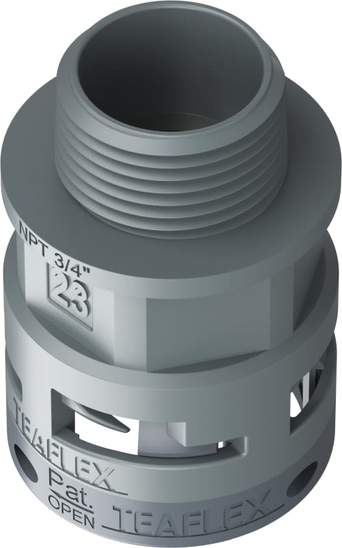 TEAFLEX - TEA6GSM23N04 RACC.GRIGIO IP66 SM23 NPT 3/4
