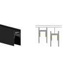 SIDE SPA - SDEM-25202H BINARIO 48VDC PLAFONE SOSPENSIONE L.3000
