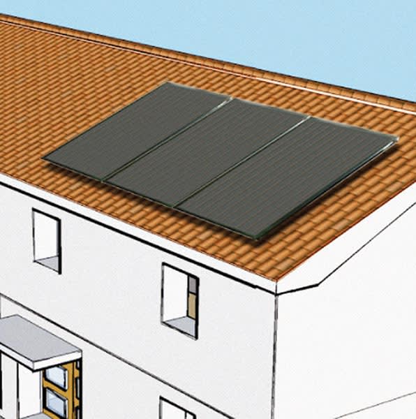 INTERGAS - IGS6SOL0425 STRUTTURA 2 PANN BLUH+ 2MQ - TETTO INCLI