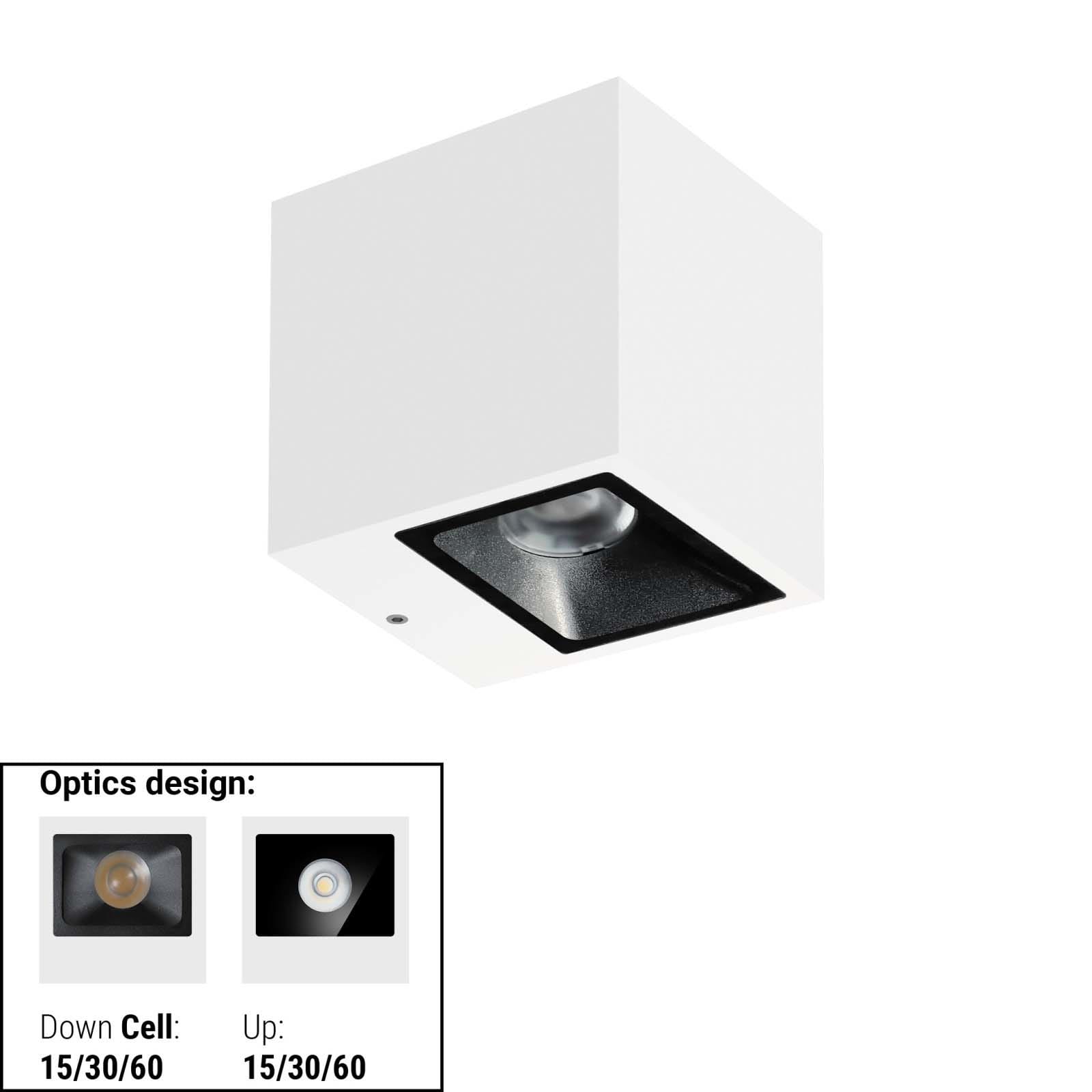LINEA LIGHT (ILED) - ILD76614W60 CUBIT 22 2L BI-EM 15,5WAC ON/OFF BG