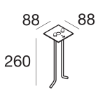 LINEA LIGHT (ILED) - ILD64200 Fixing tie rods - Opti - pole
